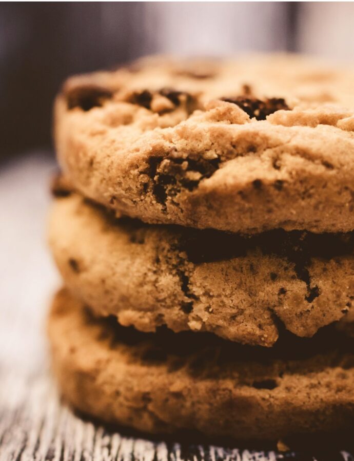 Cookie vegani: Biscotti con gocce di cioccolato